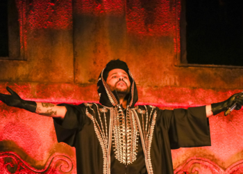 The Weeknd performs on stage during the 'After Hours Til Dawn Tour' at MorumBIS on Sept. 7, 2024 in Sao Paulo, Brazil.