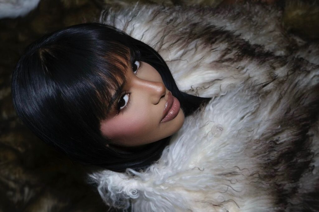A photo of Chxrry22 wearing a fur coat