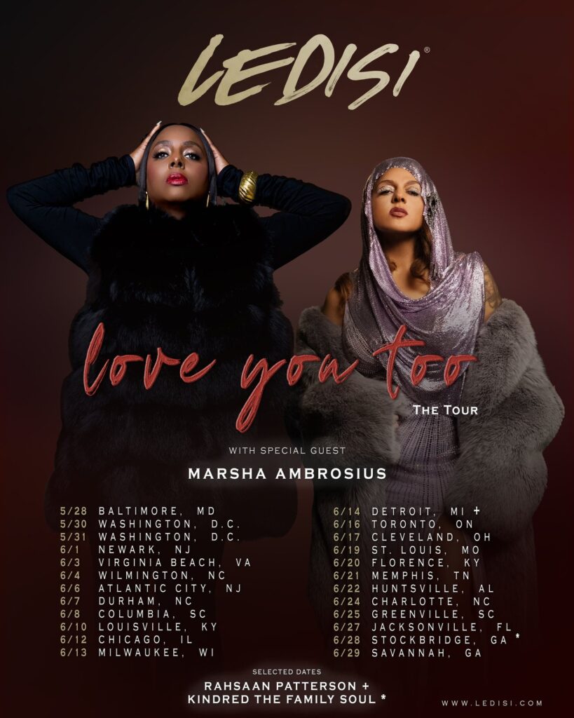 Ledisi Love You Too Tour poster
