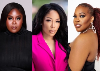An image of Raven Goodwin, K. Michelle and Amber Riley who will star in Lifetime's Single Black Female 3: The Final Chapter