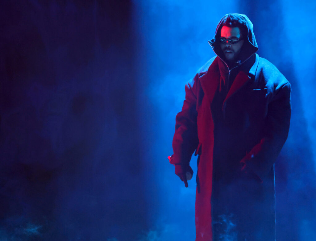 The Weeknd performs at the 67th Grammy Awards.
