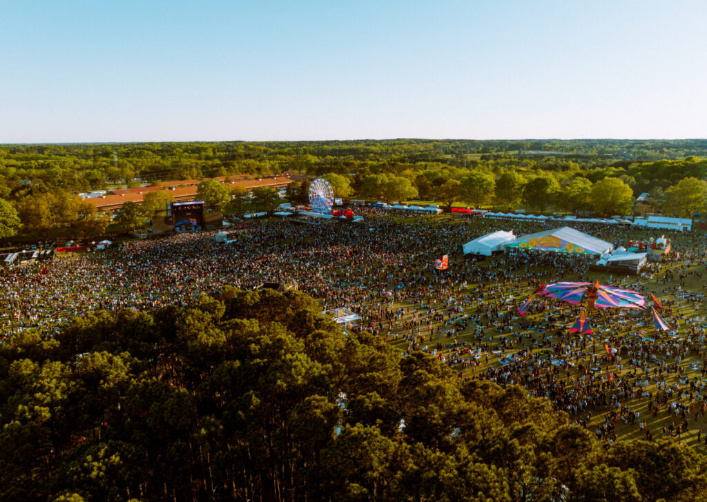 Dreamville 2024 aerial shot
