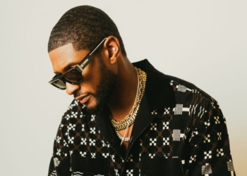 A photograph of Usher by Bellamy Brewster