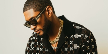 A photograph of Usher by Bellamy Brewster