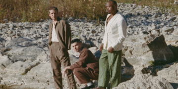 Blake Rhein, Aaron Frazer and Durand Jones of Durand Jones & The Indications.