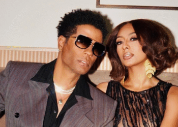 A photo of singers Eric Benét and Keri Hilson