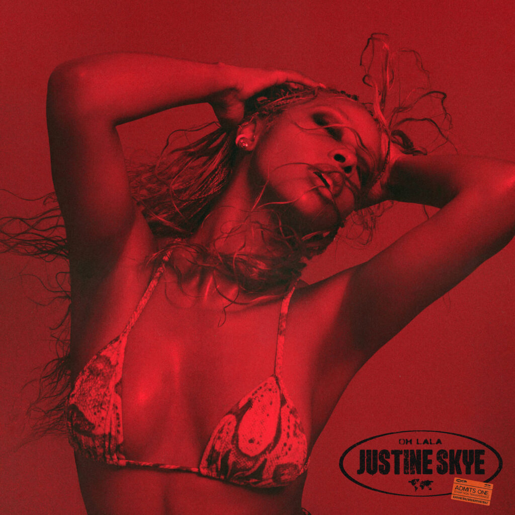 Justine Skye's Oh Lala single cover featuring Kaytranada
