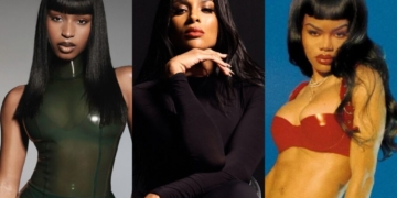 Normani, Ciara, and Teyana Taylor.