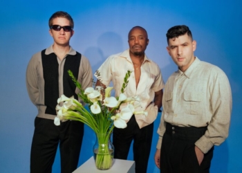 L-R: Blake Rhein, Durand Jones and Aaron Frazer of Durand Jones & The Indications. (Photo Credit: Kalie Johnston)