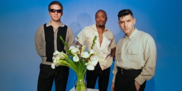 L-R: Blake Rhein, Durand Jones and Aaron Frazer of Durand Jones & The Indications. (Photo Credit: Kalie Johnston)