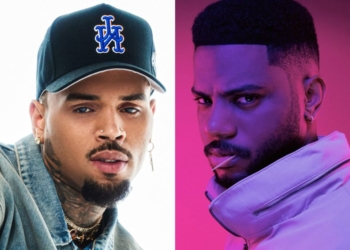 A photo of Chris Brown and Bryson Tiller