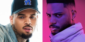 A photo of Chris Brown and Bryson Tiller