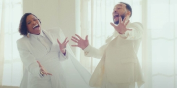 Tasha Cobbs Leonard and John Legend in "Church" video.