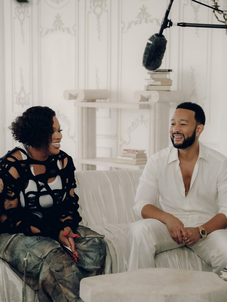 Tasha Cobbs Leonard and John Legend.