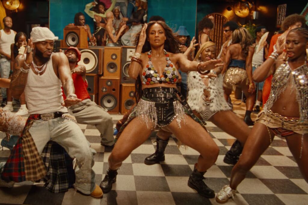 Ciara and Diamond Platnumz in "Low" video.