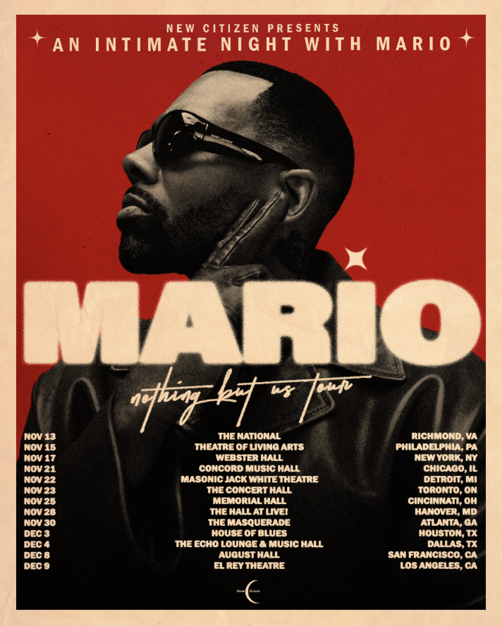 Mario's Nothing But Us Tour poster