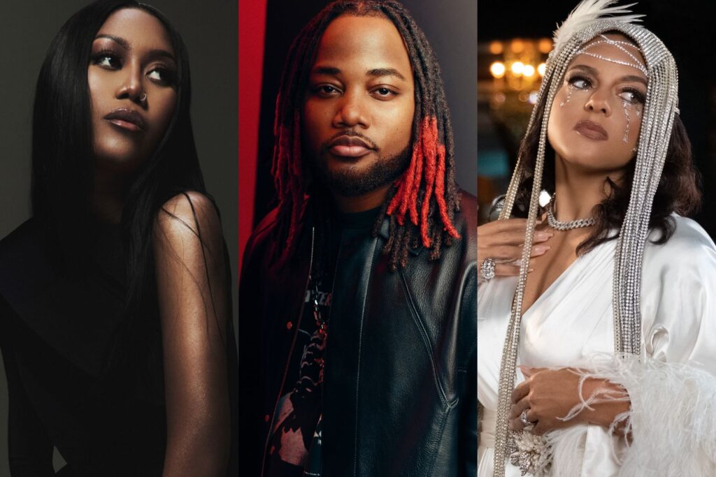 Muni Long, Leon Thomas and Marsha Ambrosius. (Courtesy Photos)