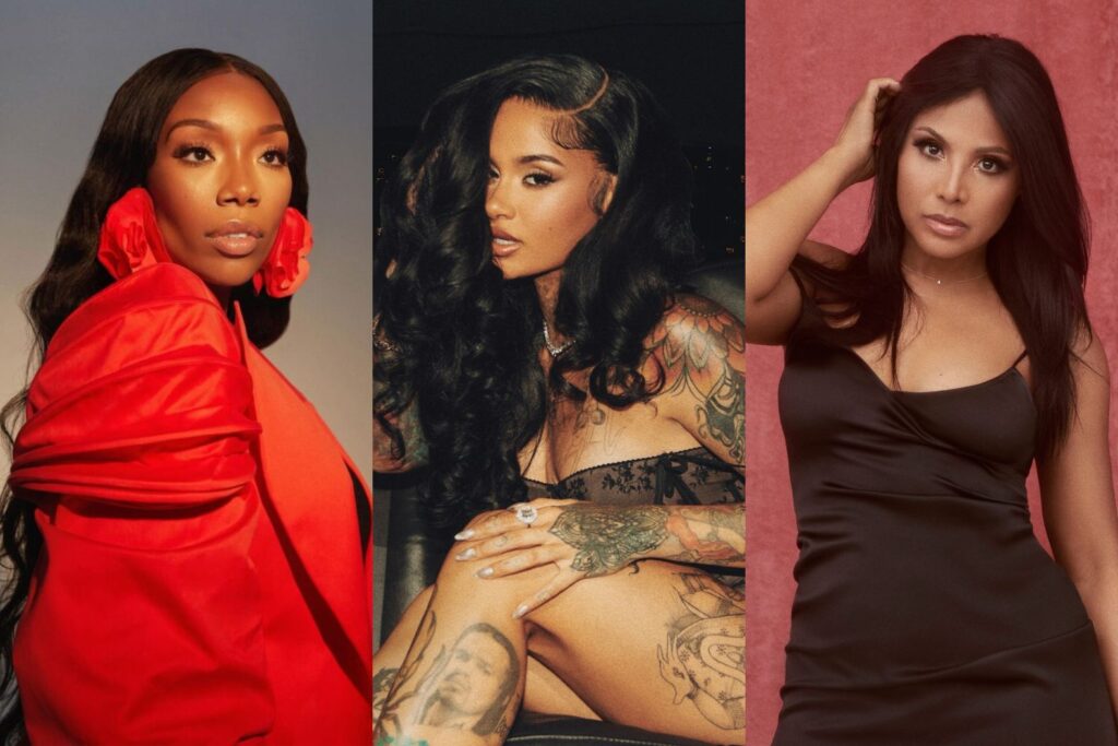 Brandy, Kehlani and Toni Braxton. (Photo Credit: Blair Caldwell; Atlantic Records; Island Records)