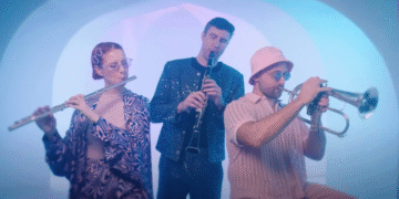 R&B trio Moonchild in their "Ride The Wave" video.