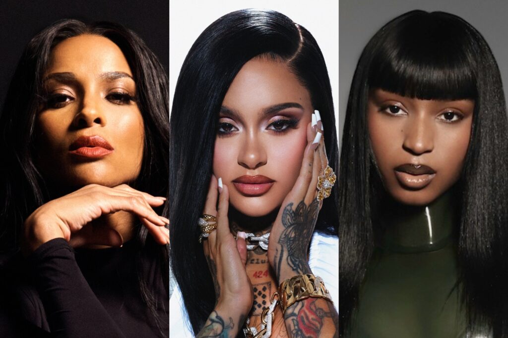 Ciara, Kehlani and Normani, who will be honored at Femme It Forward's 2025 Give Her FlowHERS Gala