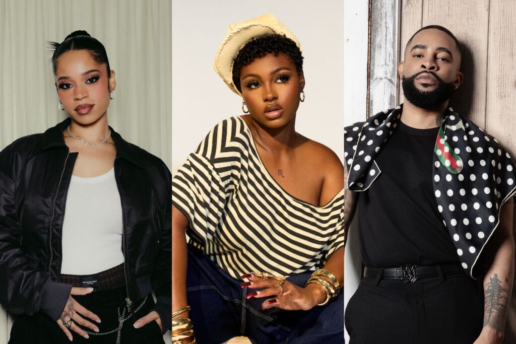 Ella Mai, Tiana Major9 and Elijah Blake. (Courtesy Photos)