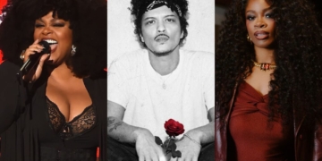 Jill Scott, Bruno Mars and Ari Lennox. (Photo Credit: Live Nation; Live Nation; Enkrypt)