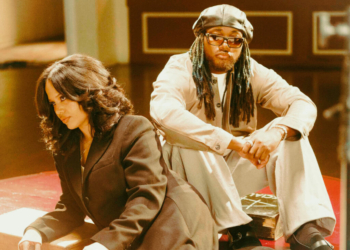 A photo of Baby Rose and Leon Thomas.