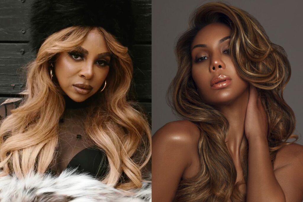 A photo of Candiace and Tamar Braxton
