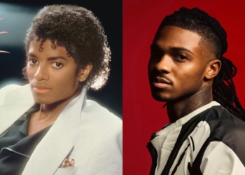 Michael Jackson and Tone Stith. (Photo Credit: Sony/MNRK Records)