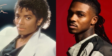 Michael Jackson and Tone Stith. (Photo Credit: Sony/MNRK Records)