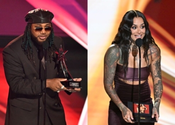 Leon Thomas and Kehlani at 2026 BET Awards. (Photo Credit: Paras Griffin/Getty Images)